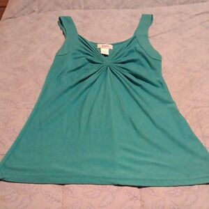 Candies Teal Gathered Front Tank - Women's Size S